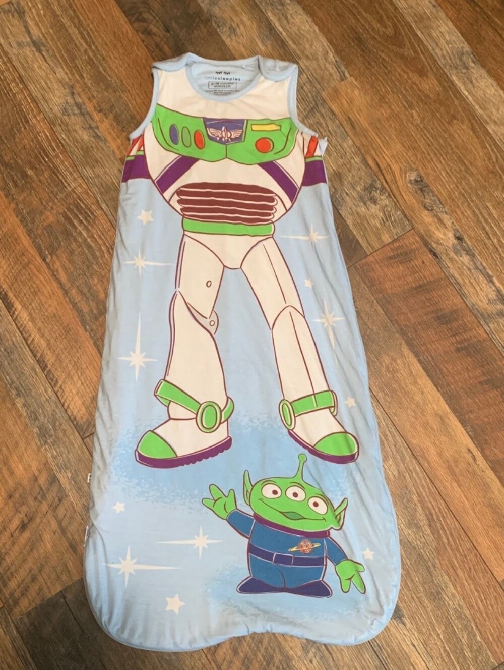 Little Sleepies Blue Buzz Lightyear Bamboo Seasonless Sleep Sack 18M-36MONTHS